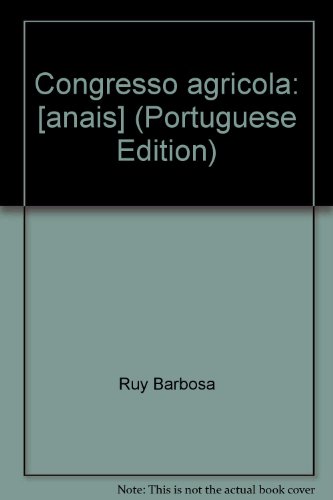 9788570041111: Congresso agrícola: [anais] (Portuguese Edition)