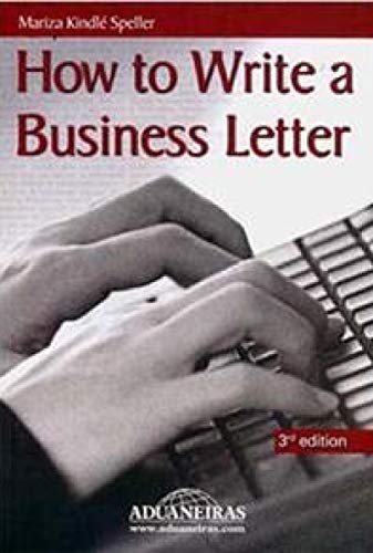 Stock image for livro how to write a business letter mariza speller seminovo for sale by LibreriaElcosteo