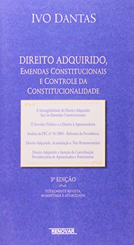 Stock image for Direito adquirido, emendas constitucionais e controle da constitucionalidade. for sale by Ventara SA