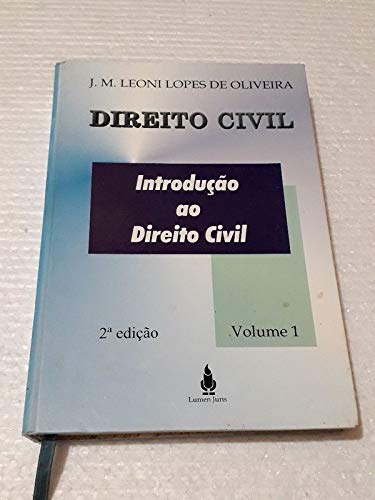 Stock image for Direito civil ; introducao ao direito civil ; Volume 1 for sale by BIBLIOPE by Calvello Books