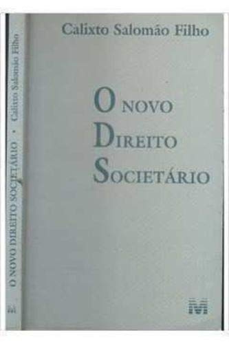 Stock image for o novo direito societario salomo filho for sale by LibreriaElcosteo