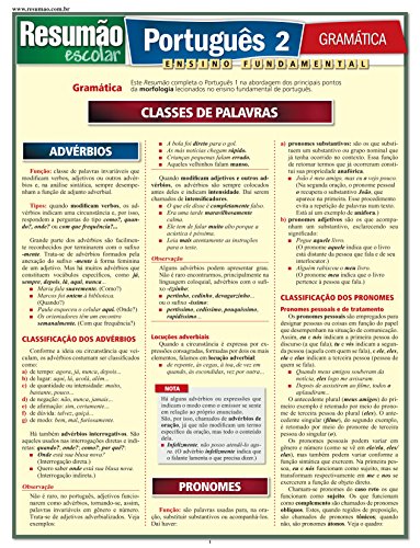 Imagen de archivo de Resumo escolar - Portugus 2 - Gramtica a la venta por Livraria Ing