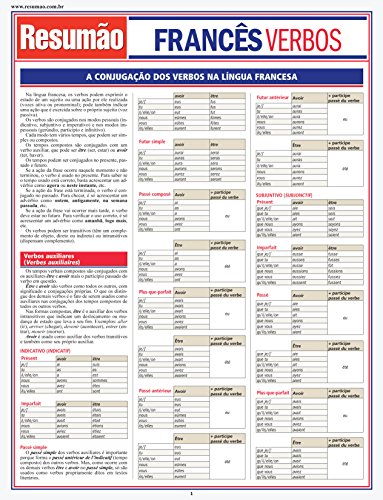 Imagen de archivo de Resumo Escolar - Francs - Verbos a la venta por Livraria Ing