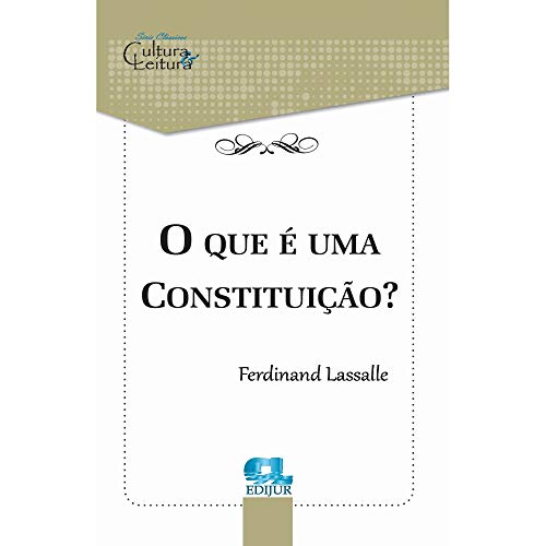 Stock image for o que e uma constituicao edijur for sale by LibreriaElcosteo