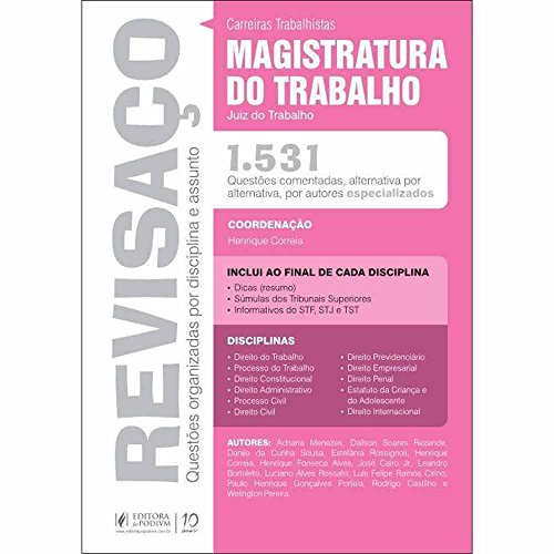 9788577618811: revisaco magistratura do trabalho juspodivm 2014