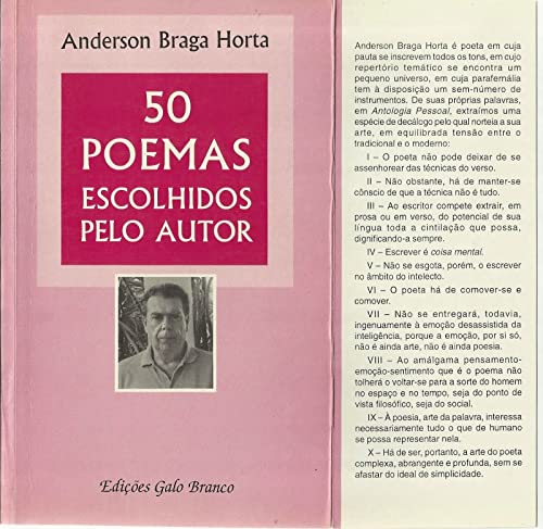 Stock image for 50 poemas escolhidos pelo autor. -- ( 50 poemas escolhidos pelo autor ; 2 ) for sale by Ventara SA