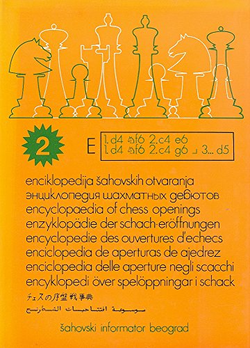 Beispielbild fr Encyclopedia of Chess Openings Volume E zum Verkauf von BuchZeichen-Versandhandel