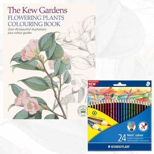 9788674004098: The Kew Gardens Flowering Plants Colouring Book With Colouring Pencil