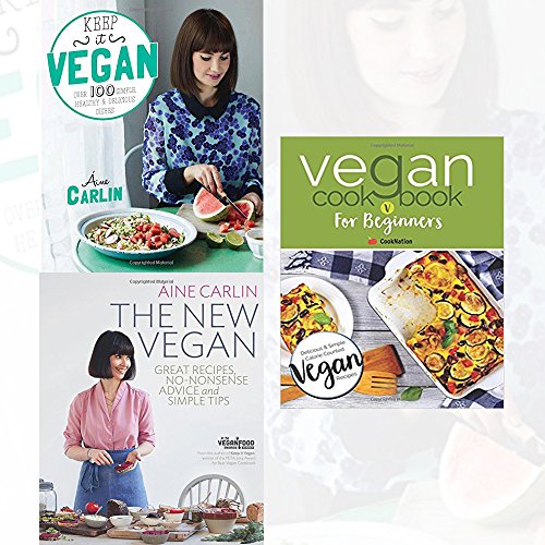 Stock image for ine Carlin Collection 2 Book Bundle With Vegan cookbook for Beginners (Vegan cookbook for Beginners ,The New Vegan: Great Recipes, No-Nonsense Advice & Simple Tips,Keep it Vegan: 100 simple, healthy & delicious dishes) for sale by Revaluation Books