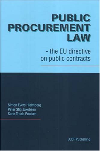 Stock image for Public Procurement Law: The Eu Directive on Public Contracts for sale by Phatpocket Limited