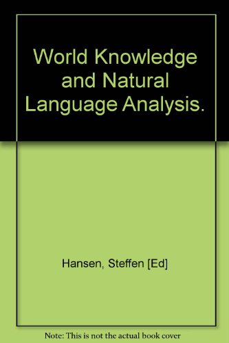 Beispielbild fr World Knowledge and Natural Language Analysis. zum Verkauf von Plurabelle Books Ltd