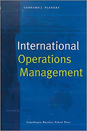 Imagen de archivo de International Operations Management a la venta por Blackwell's