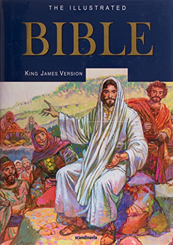 Beispielbild fr Illustrated Bible-The Holy Bible King James Version-King James Bible-1735 Pages-16 Full Color Maps-Illustrated Bible Stories-Entire Family-600+Full . John-Gold Leaf-Edges-Hardcover zum Verkauf von Ergodebooks