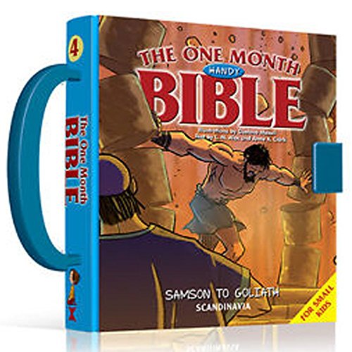 Stock image for One Month Handy Bible - Samson-Ruth-Hannah-Samuel-Saul-David-Princess-Michal-Goliath Children Bible - Bible Story Book for Children. Children Bible . Hard Cover Board Book with Handle and Lock for sale by SecondSale