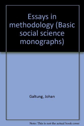 Imagen de archivo de Essays in methodology (Basic social science monographs) a la venta por medimops