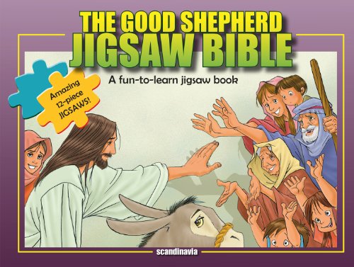 Stock image for Jesus, The Good Shepherd-Children Games-Jesus Christ Bible Puzzles-Bible Story Book for Children Jigsaw Puzzle Board Book-Happy Birthday Jesus-Jesus . Cover (Jigsaw Bible) for sale by GF Books, Inc.
