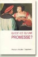 Qu'est-Ce Qu'une Promesse? (Poetica Et Analytica) (German Edition) (9788772883984) by Brandt, Per Aage