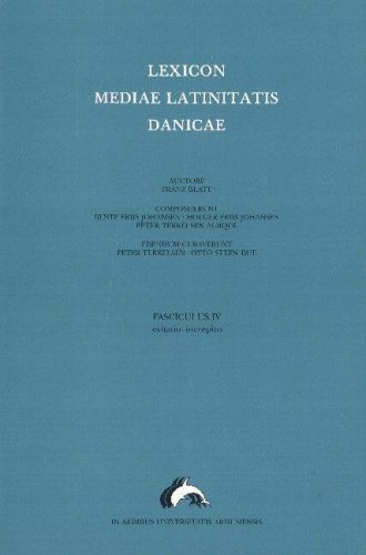 Imagen de archivo de Lexicon Mediae Latinitatis Danicae 4 a la venta por ISD LLC