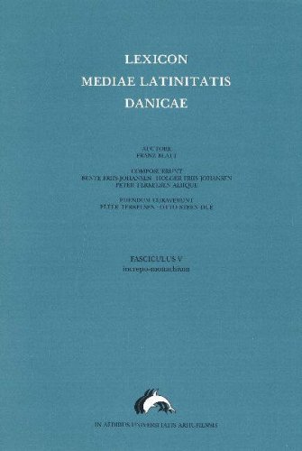 Stock image for Lexicon Mediae Latinitatis Danicae: No. 5: Increpo, Monachium for sale by Revaluation Books