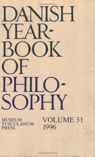 9788772894348: Danish Yearbook of Philosophy: 1996 v. 31: Volume 31