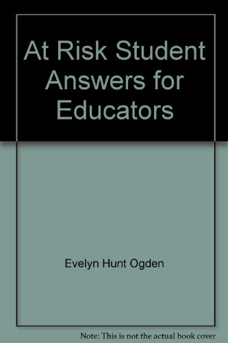 9788776257354: At Risk Student Answers for Educators