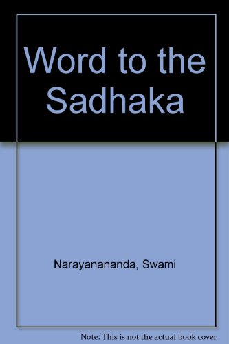 Stock image for A Word to Sadhaka for sale by Books Puddle