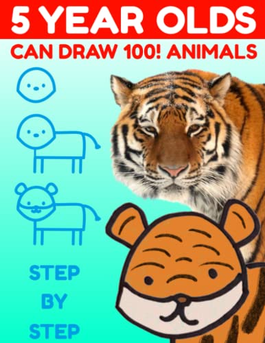 9788794072014: 5-Year-Olds Can Draw 100 Animals: Directed Step by Step Drawing for Kindergarten