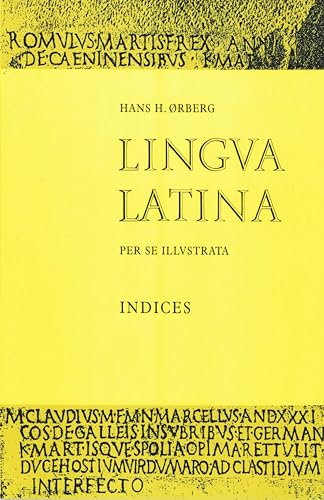 Stock image for Lingua Latina: Part II: Indices (Latin Edition) for sale by SecondSale