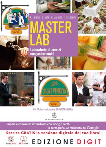 9788800222327: Masterlab - Laboratorio di servizi enogastronomici Sala e vendita - Volume unico. Con Me book e Contenuti Digitali Integrativi online