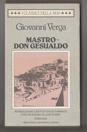 Stock image for Mastro don Gesualdo: 1888 (Edizione nazionale delle opere di Giovanni for sale by Hawking Books