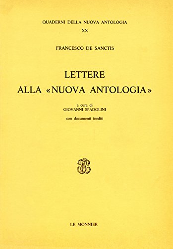 Stock image for Lettere alla Nuova Antologia. for sale by FIRENZELIBRI SRL