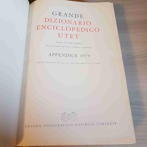 Grande Dizionario Enciclopedico UTET, Appendice 1979 - AA.VV.