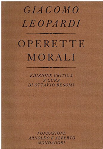 Beispielbild fr Operette Morali (Italian Edition) zum Verkauf von ThriftBooks-Dallas