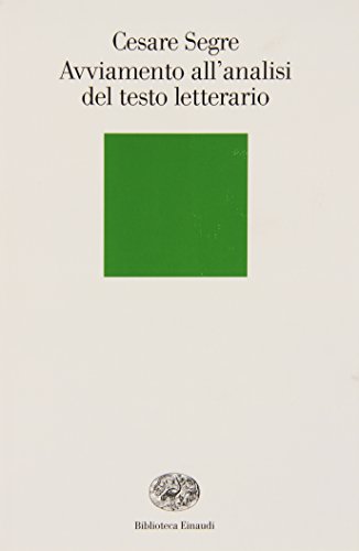 Beispielbild fr Avviamento all'analisi del testo letterario zum Verkauf von librairie le Parnasse