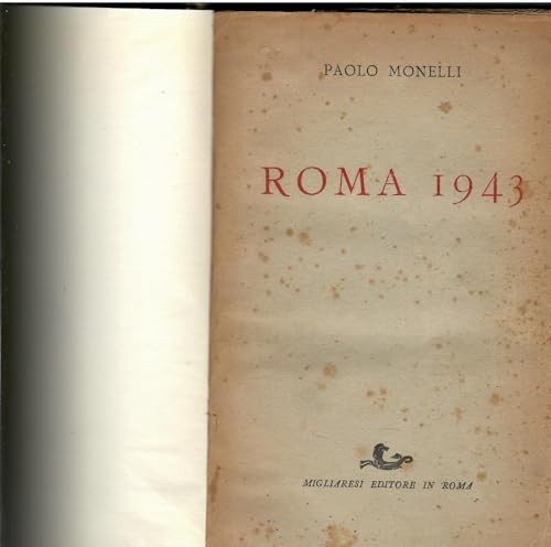 Beispielbild fr Roma 1943 zum Verkauf von AwesomeBooks