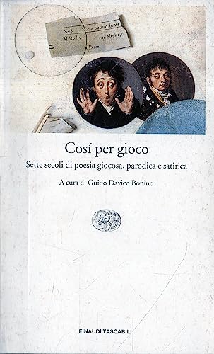 Stock image for Cosi Per Gioco for sale by SatelliteBooks