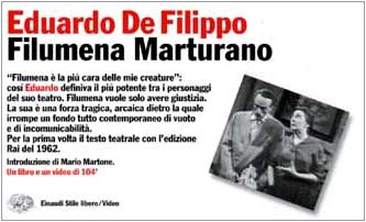 Filumena Marturano Libro + Video (9788806162641) by Eduardo De Filippo