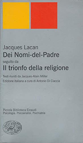 Dei Nomi del Padre-Il trionfo della religione (9788806178444) by Lacan, Jacques