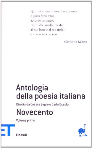 Beispielbild fr Antologia della poesia italiana 900 zum Verkauf von HPB-Red