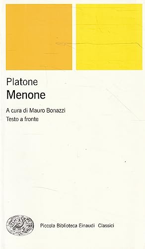 9788806202378: Menone. Testo greco a fronte (Piccola biblioteca Einaudi)