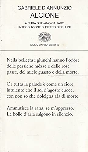 Alcione (9788806203245) by Gabriele D'Annunzio