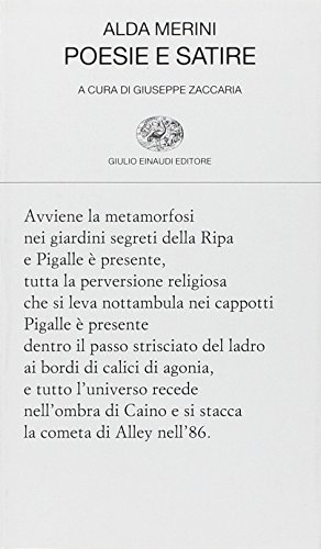 Poesie e satire - Merini, Alda: 9788806209773 - AbeBooks