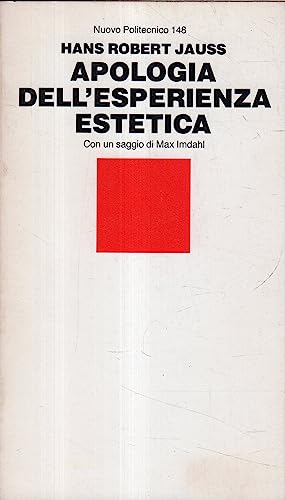 Imagen de archivo de Apologia dell'esperienza estetica a la venta por Apeiron Book Service