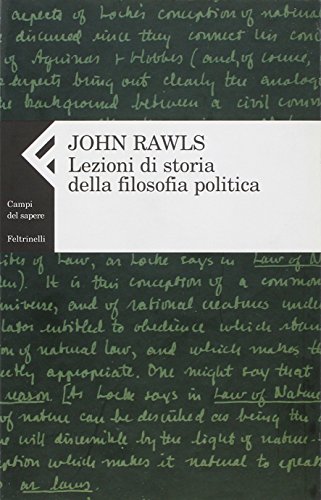 Lezioni di storia della filosofia politica (9788807104459) by John Rawls