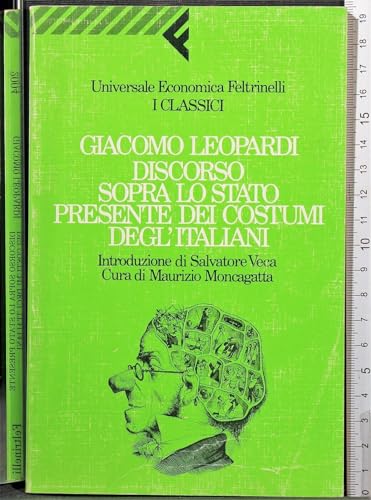 Beispielbild fr Discorso sopra lo stato presente dei costumi degl'italiani zum Verkauf von medimops