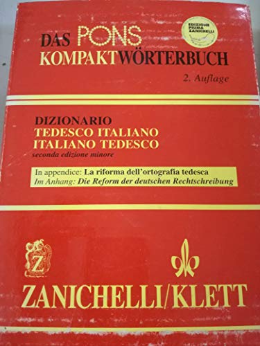 Das Pons Kompaktwã–rterbuch. Dizionario Tedesco-Italiano, Italiano-Tedesco.  in Appendice: La Riforma Dell'ortografia Tedesca: 9788808007759 - AbeBooks