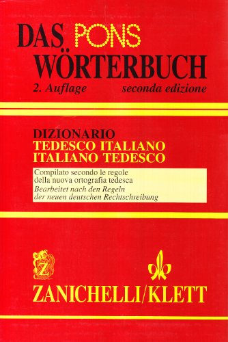 Pons Wörterbuch. Dizionario tedesco-italiano, italiano-tedesco (Das):  9788808023230 - AbeBooks