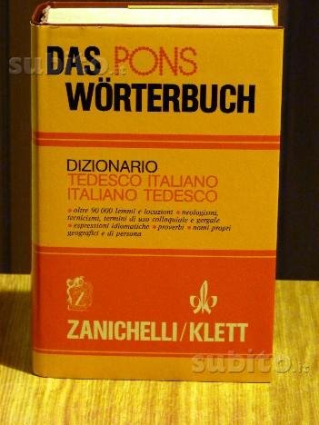 Das Pons Wörterbuch. Dizionario tedesco-italiano, italiano-tedesco - AA VV:  9788808029706 - AbeBooks