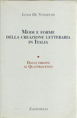 9788808064127: Modi e forme della creazione letteraria in Italia (Vol. 1)