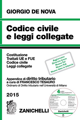 Stock-Bild f�r Codice civile e leggi collegate 2015. Con appendice di diritto tributario. Con CD-ROM